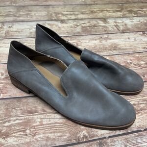 Lucky Brand Cahill Beige Leather Flat Slip On Loafers Shoes Women's 8M 38.5 EUR